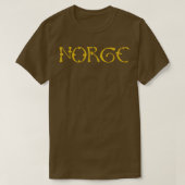 Norge Norwegen Gold Viking T-Shirt (Design vorne)