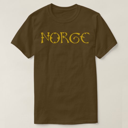 Norge Norwegen Gold Viking T-Shirt (Design vorne)