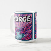 Norge Norwegian Geirangerfjords Coffee Mug Kaffeetasse (Vorderseite Links)