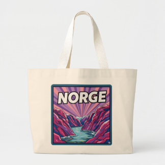 Norge Norwegische Geirangerfjords Fjorde Einkaufst Jumbo Stoffbeutel