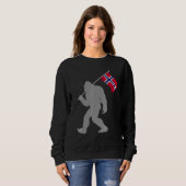 Norge oder norwegische Flagge auf norwegischer Fla Sweatshirt (Vorne ganz)
