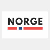 Norge Rechteckiger Aufkleber (Vorderseite)