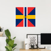 Norge Sverige Sildesalaten, Norwegen Poster (Heimbüro)