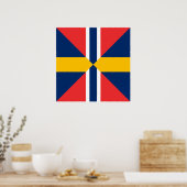 Norge Sverige Sildesalaten, Norwegen Poster (Küche)