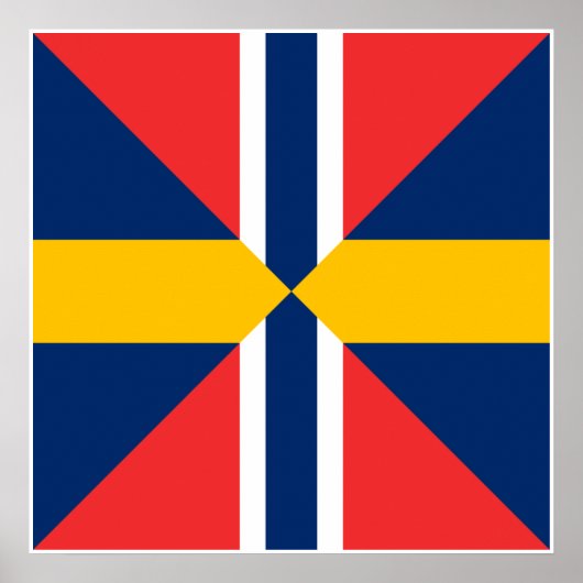 Norge Sverige Sildesalaten, Norwegen Poster (Vorne)