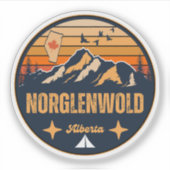 Norglenwold, Alberta Aufkleber (Vorderseite)