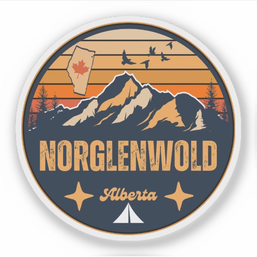 Norglenwold, Alberta Aufkleber (Vorderseite)
