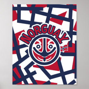 NORGUAY NORCOOL ICON NORUEGA VON MASANSER PIXELAT POSTER
