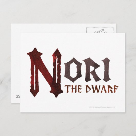 Nori Name Postkarte (Vorne/Hinten)