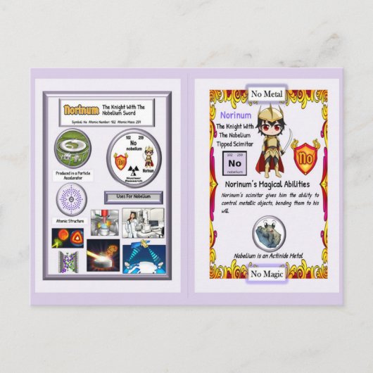 Norinum - Ritter Nobelium Scimitar Postkarte (Vorderseite)