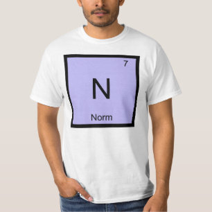 Norm Name Chemie Element Periodensystem T-Shirt