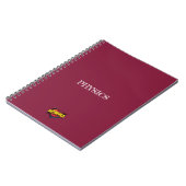 Norma Herz Maroon Notizblock (Linke Seite)