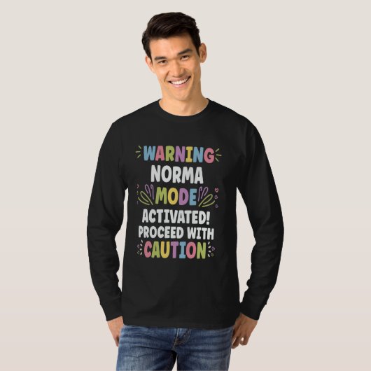 NORMA Personalized Name Funny Cute Custom NORMA Na T-Shirt (Vorne ganz)