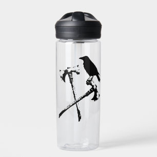Normal Achsen und Crow Trinkflasche