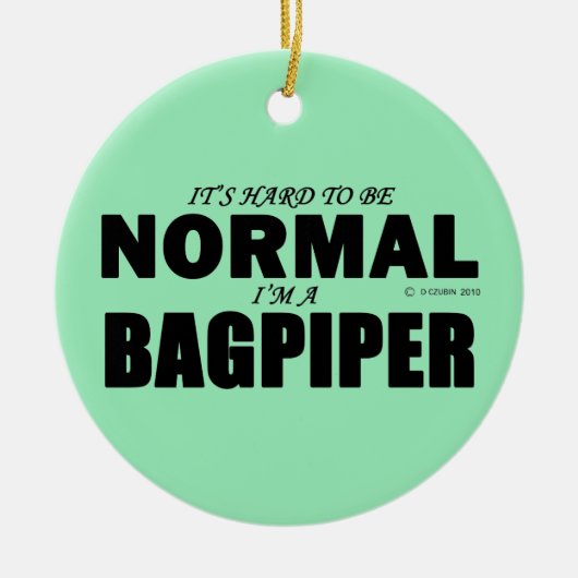 Normal Bagpiper Keramik Ornament (Vorne)