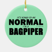 Normal Bagpiper Keramik Ornament (Hinten)