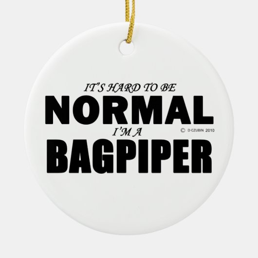 Normal Bagpiper Keramikornament (Vorne)