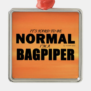 Normal Bagpiper Ornament Aus Metall