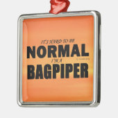 Normal Bagpiper Ornament Aus Metall (Links)