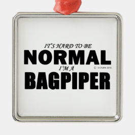 Normal Bagpiper Silbernes Ornament