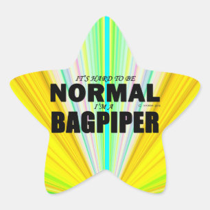 Normal-Bagpiper-Star-Aufkleber Stern-Aufkleber