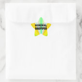 Normal-Bagpiper-Star-Aufkleber Stern-Aufkleber (Tasche)