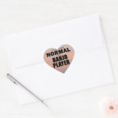 Normal Banjo Player Heart Sticker (Umschlag)