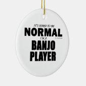 Normal Banjo Player Keramik Ornament (Rechts)