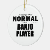 Normal Banjo Player Keramik Ornament (Links)
