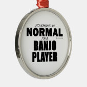 Normal Banjo Player Ornament Aus Metall (Rechts)