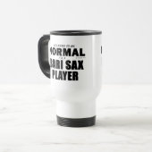 Normal Bari Sax Player Travel Mug Reisebecher (Vorderseite Links)