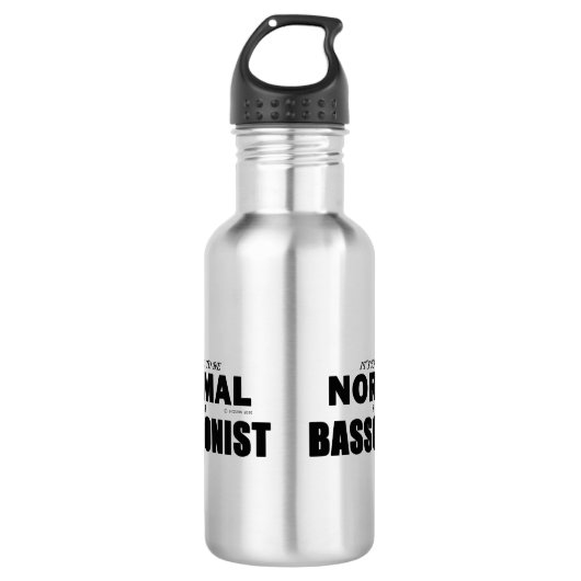 Normal-Bassoonist Edelstahlflasche (Vorderseite)