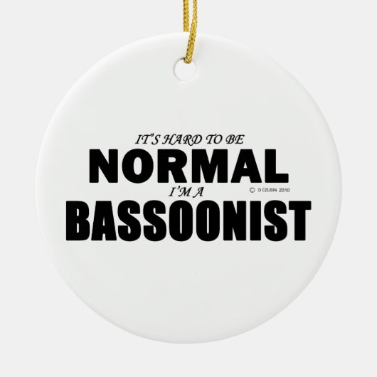 Normal-Bassoonist Keramik Ornament (Vorne)