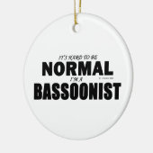 Normal-Bassoonist Keramik Ornament (Links)