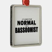 Normal-Bassoonist Silbernes Ornament (Rechts)