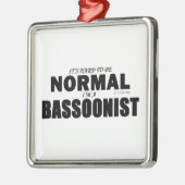 Normal-Bassoonist Silbernes Ornament (Links)