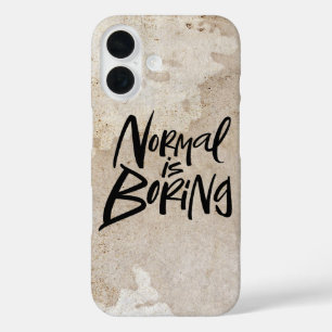 NORMAL BRINGT Kalligraphiegrunge iPhone 16 Hülle