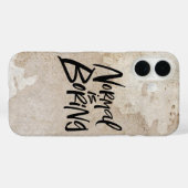 NORMAL BRINGT Kalligraphiegrunge Case-Mate iPhone Hülle (Rückseite (Horizontal))