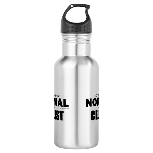 Normal Cellist Edelstahlflasche (Vorderseite)