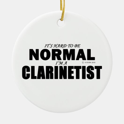 Normal-Clarinetist Keramik Ornament (Vorne)