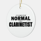 Normal-Clarinetist Keramik Ornament (Links)