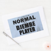 Normal Djembe Player Rechteckkantsticker Rechteckiger Aufkleber (Umschlag)