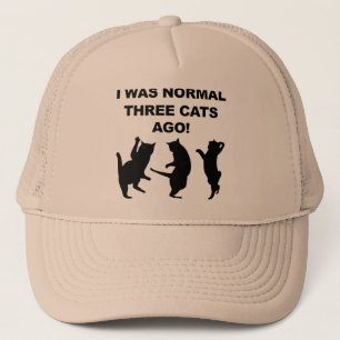 Normal drei Katzen Ago Funny Ball Cap Trucker Hat Truckerkappe