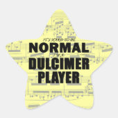 Normal Dulcimer Player Star Sticker (Vorderseite)