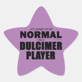 Normal Dulcimer Player Star Sticker