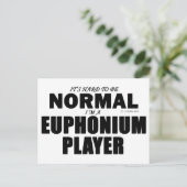 Normal-Euphonium-Player Postkarte (Stehend Vorderseite)
