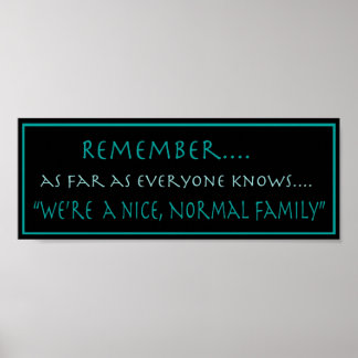 Normal Family Poster