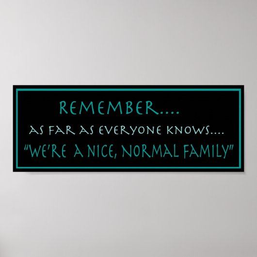 Normal Family Poster (Vorne)