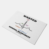 Normal gewollt EKG Elektrokardiogramm Fußmatte (Schrägansicht)