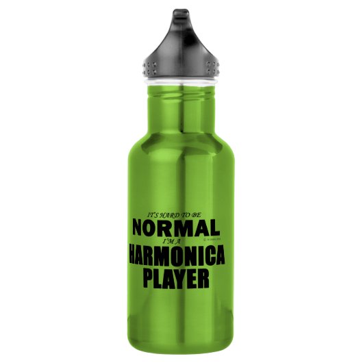 Normal Harmonica Player Edelstahlflasche (Rechts)